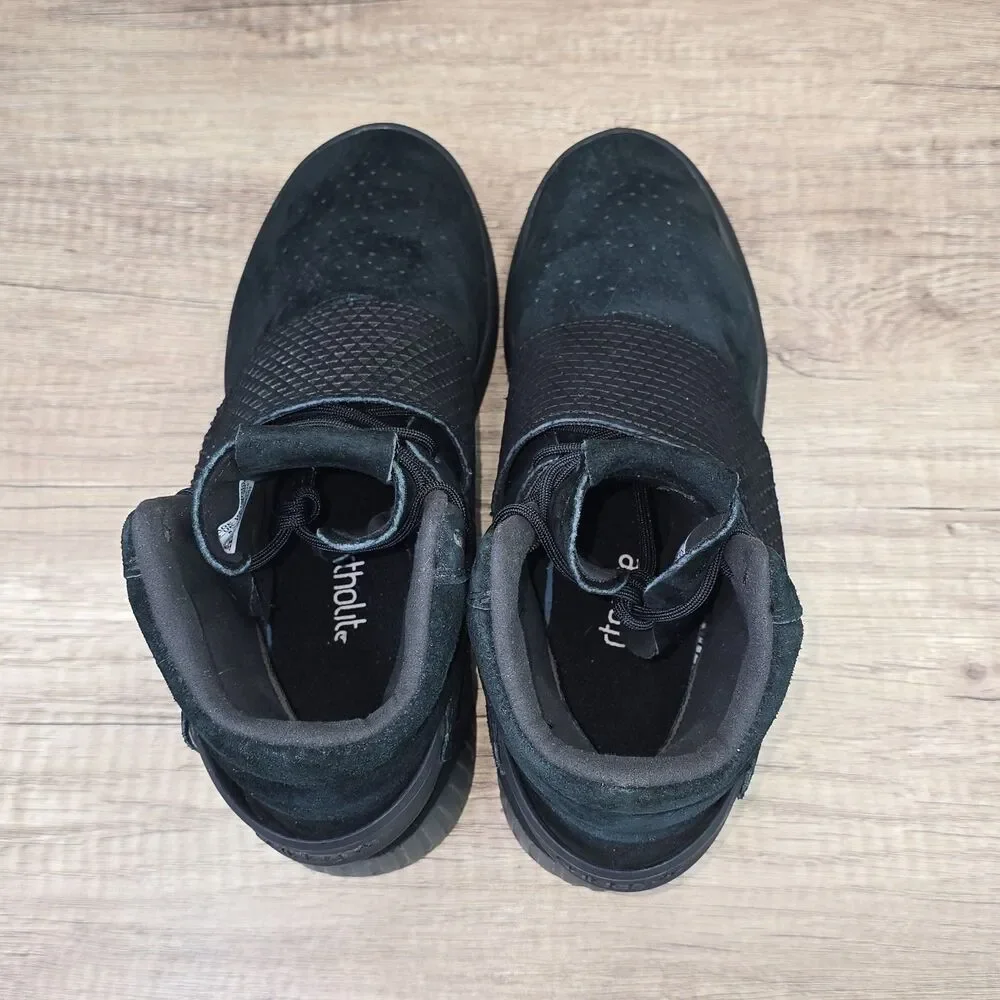 Adidas Tubular Invader Strap Men's Size 7 Women's Sz 8.5 Black Sneakers (BA7330)